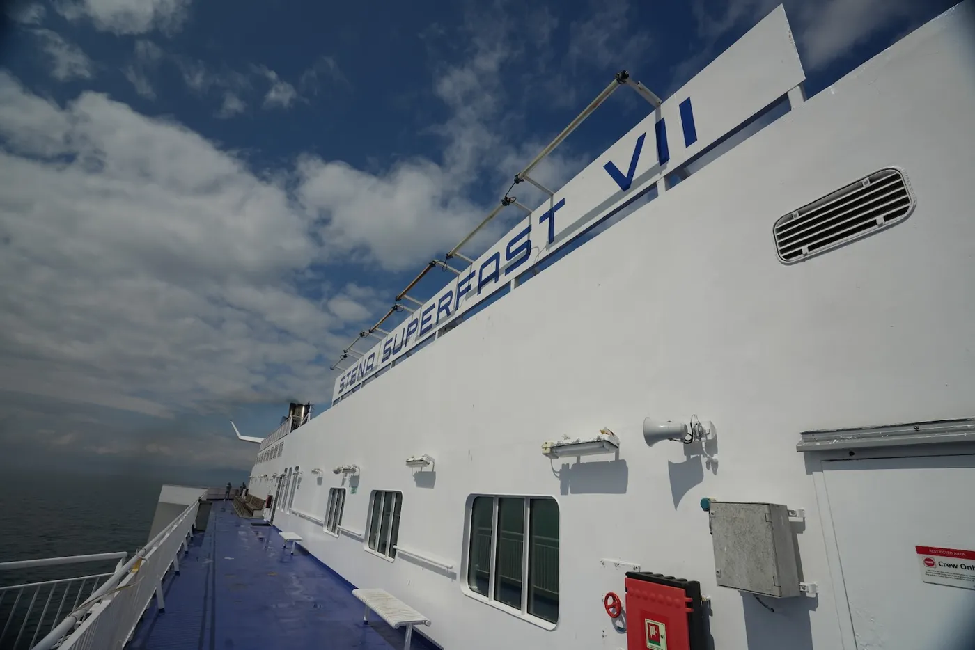 Stena Superfast ferry on the Belfast to Cairnryan crossing